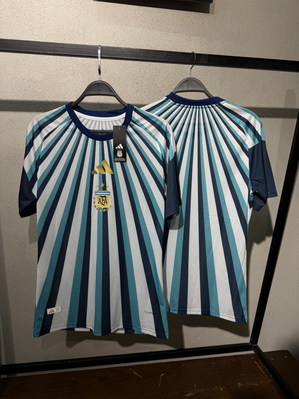 Argantina pre-match world cup jersey 26