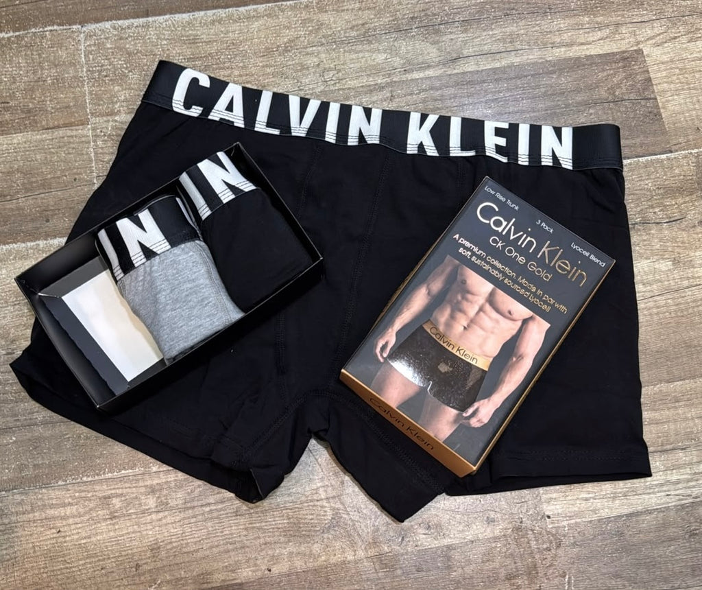 CALVIN CLEIN BOXER 3-pack gray -black Men