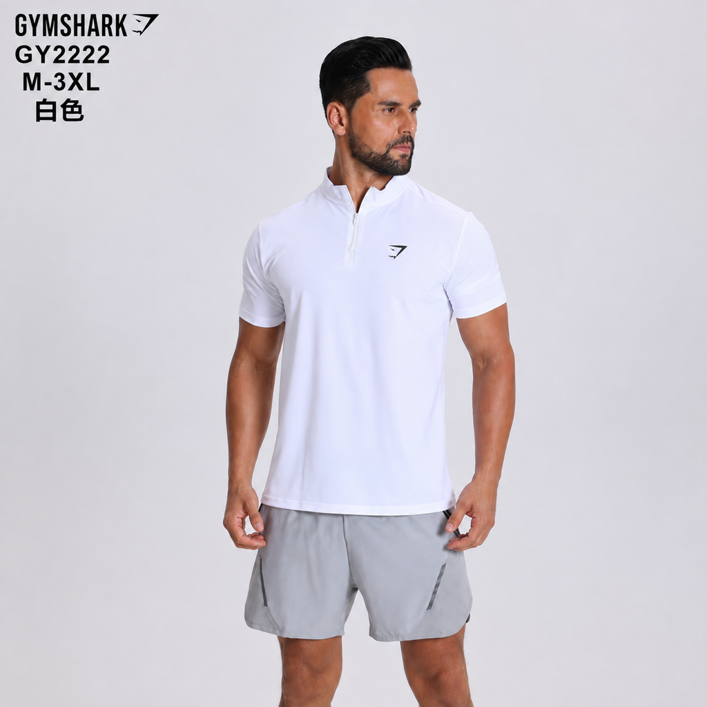 Gym Shark half-zip original T-shirt