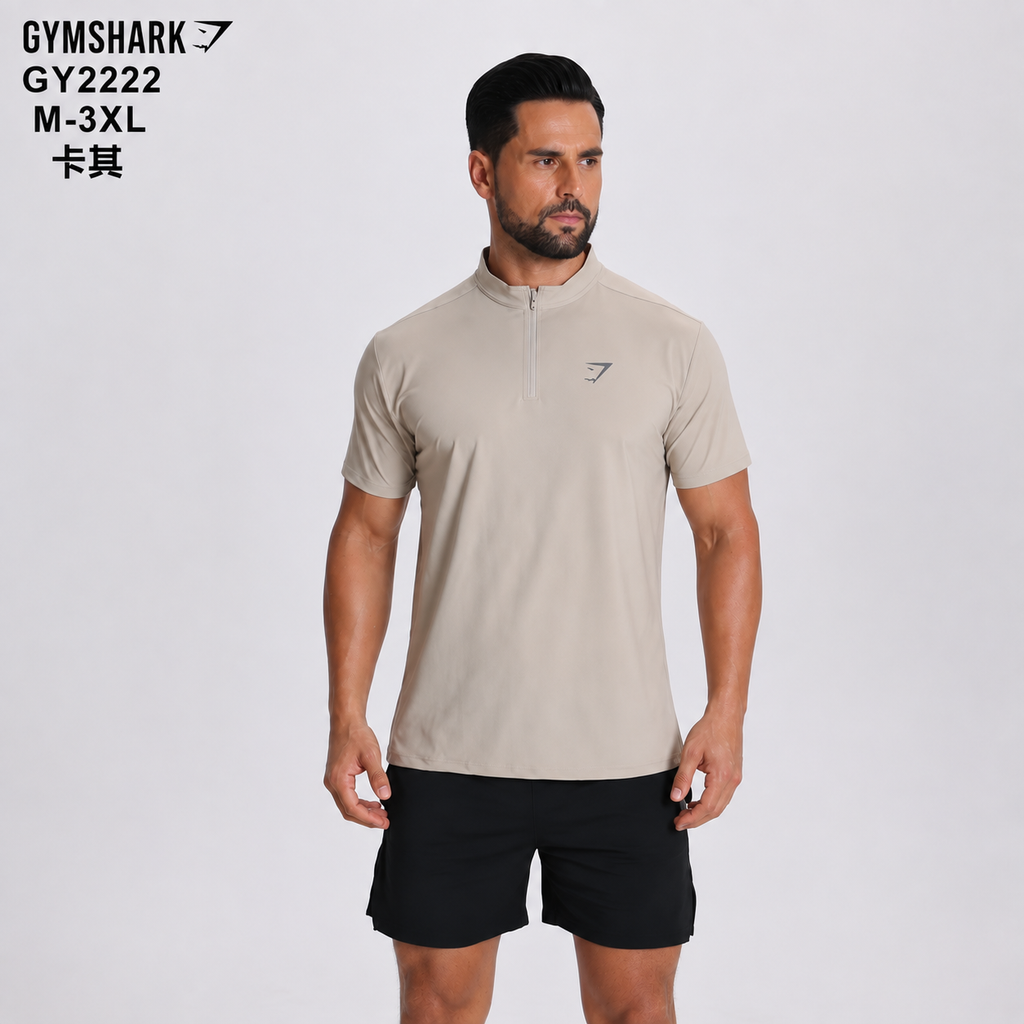 Gym Shark half-zip original T-shirt