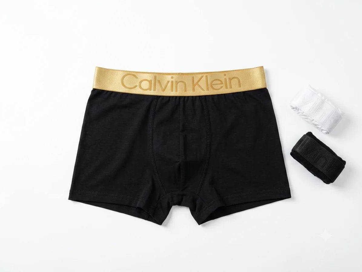 CALVIN CLEIN BOXER 3-pack gold - silver -black Men