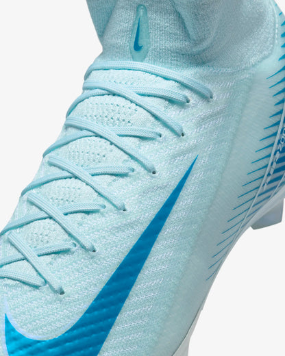 NIKE MERCURIALSUPERFLY 10 ELITE FG BLUE HIGH TOP