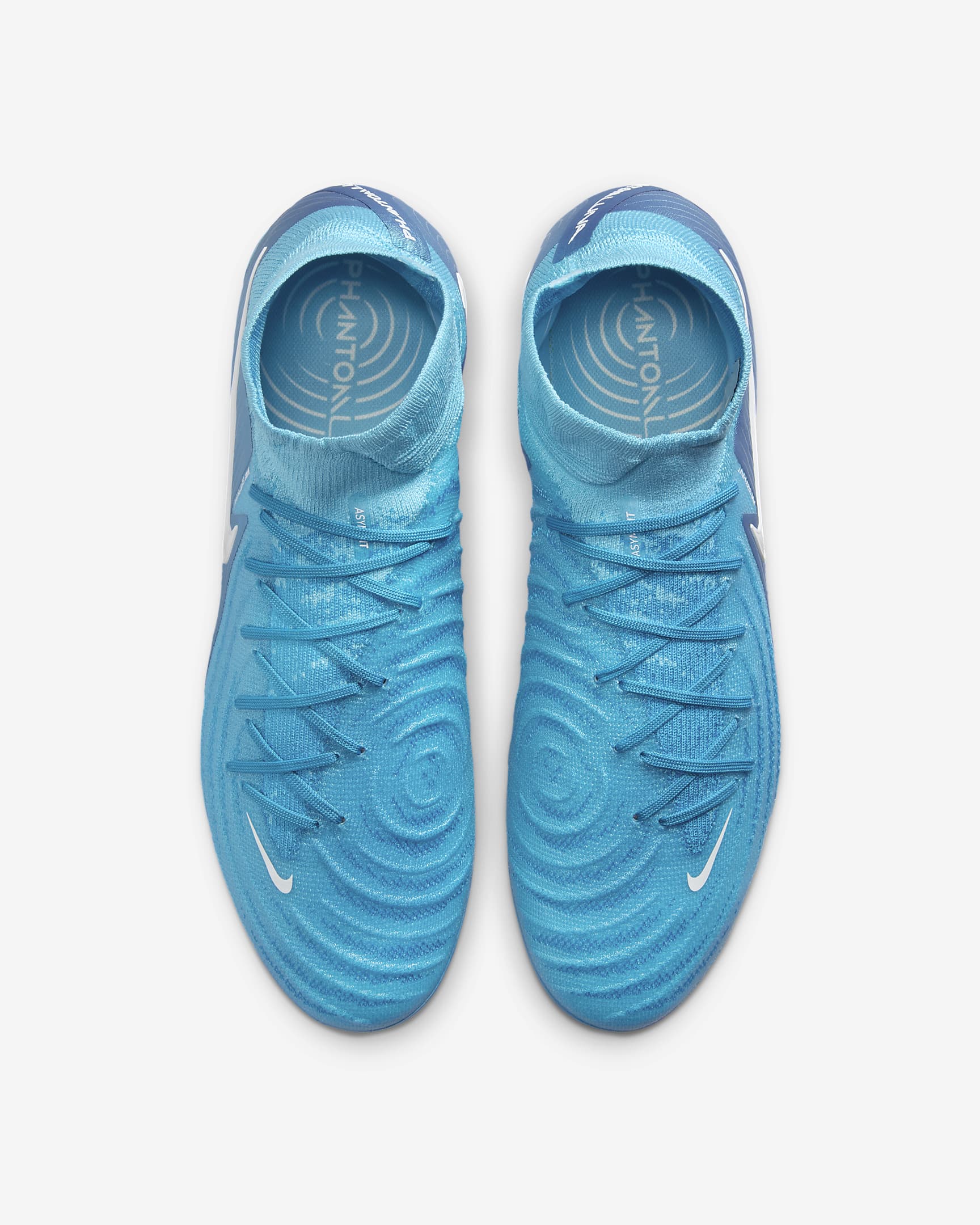NIKE PHANTOM LUNA 2 ELITE FG HIGH TOP BLUE