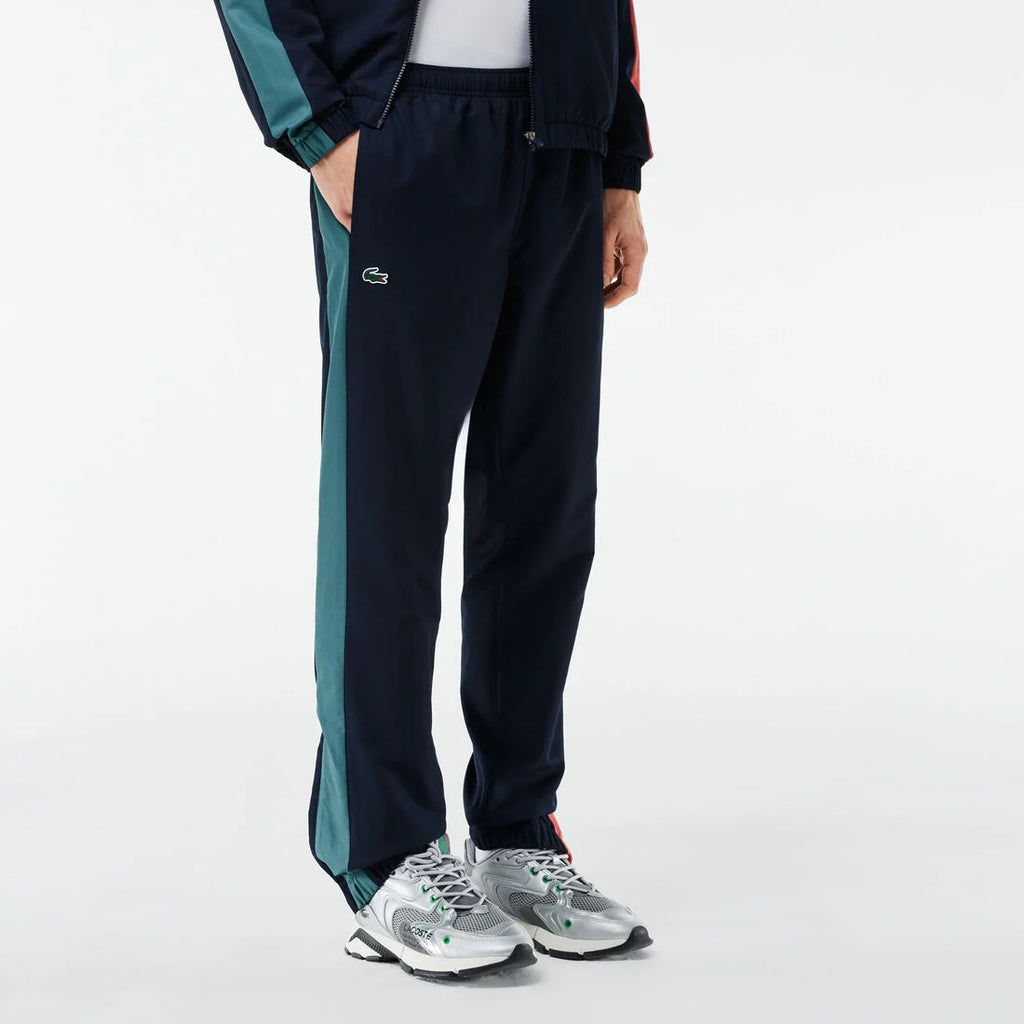 LACOSTE Block Stripe Tracksuit - Navy