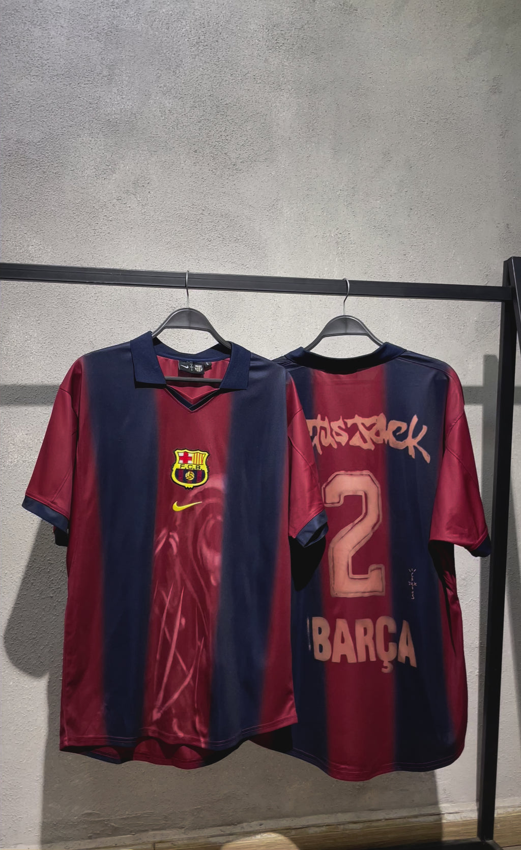 BRCELONA X TRAVIS SCOTT VINTAGE SKELETON EDITION JERSEY