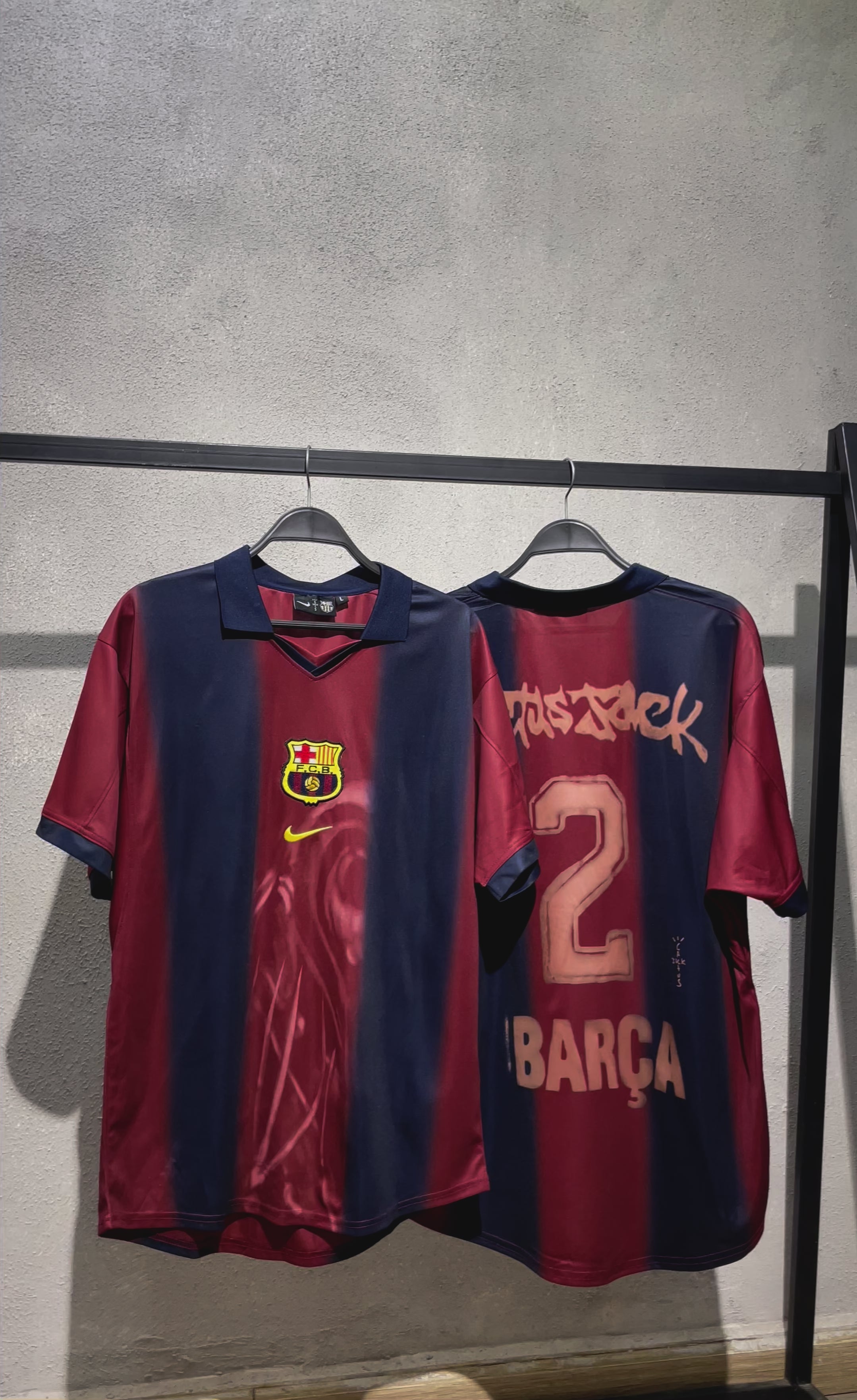 BRCELONA X TRAVIS SCOTT VINTAGE SKELETON EDITION JERSEY