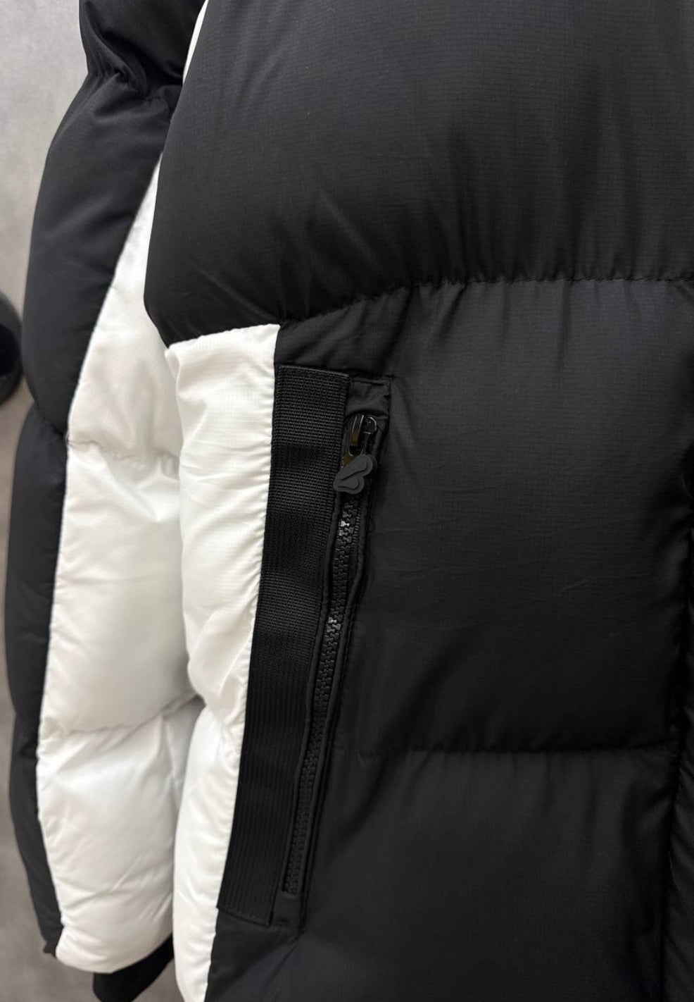 Syna World x Nike Puffer Jacket - Black and White
