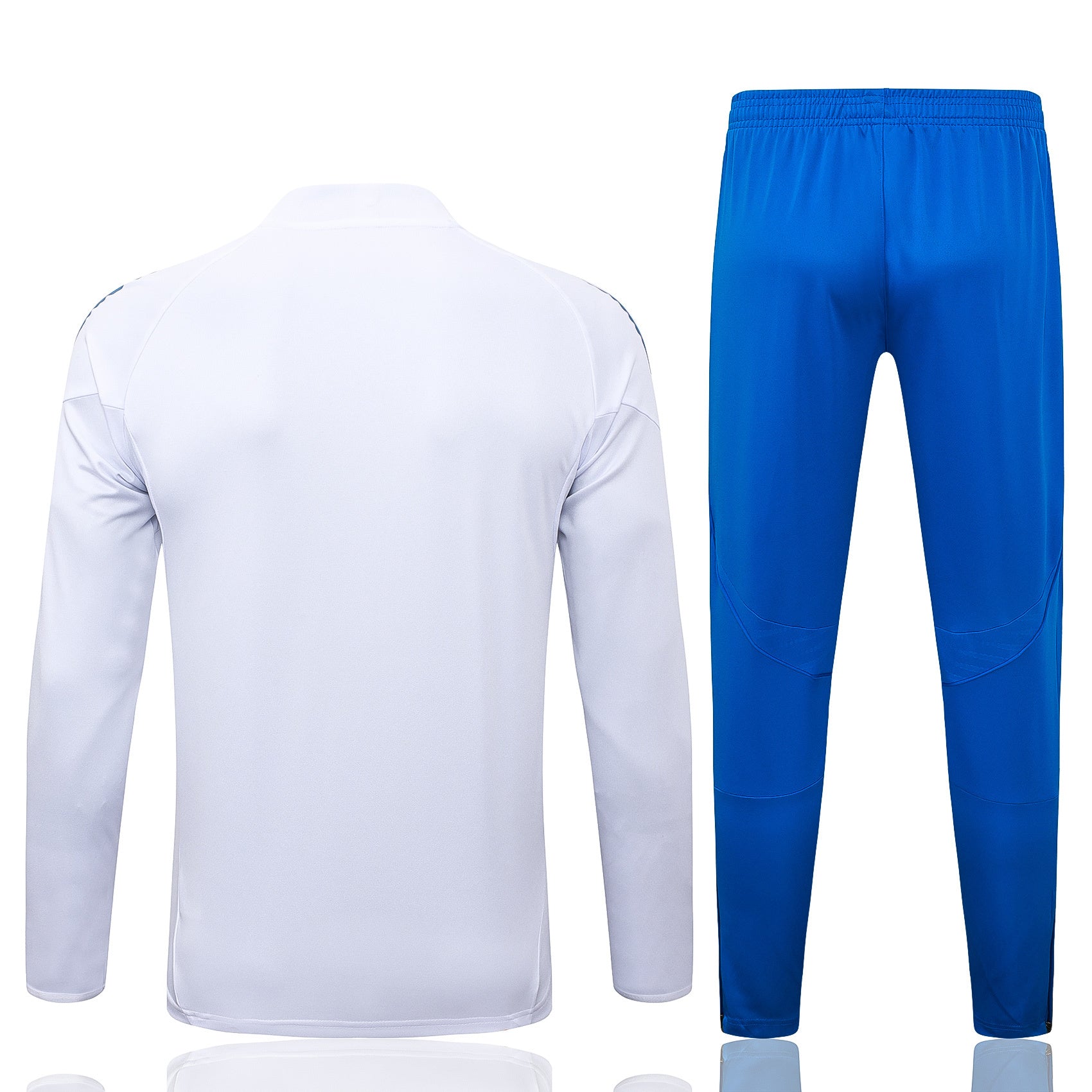 Real Madrid 25/26 Half-zip Tracksuit - White and Blue