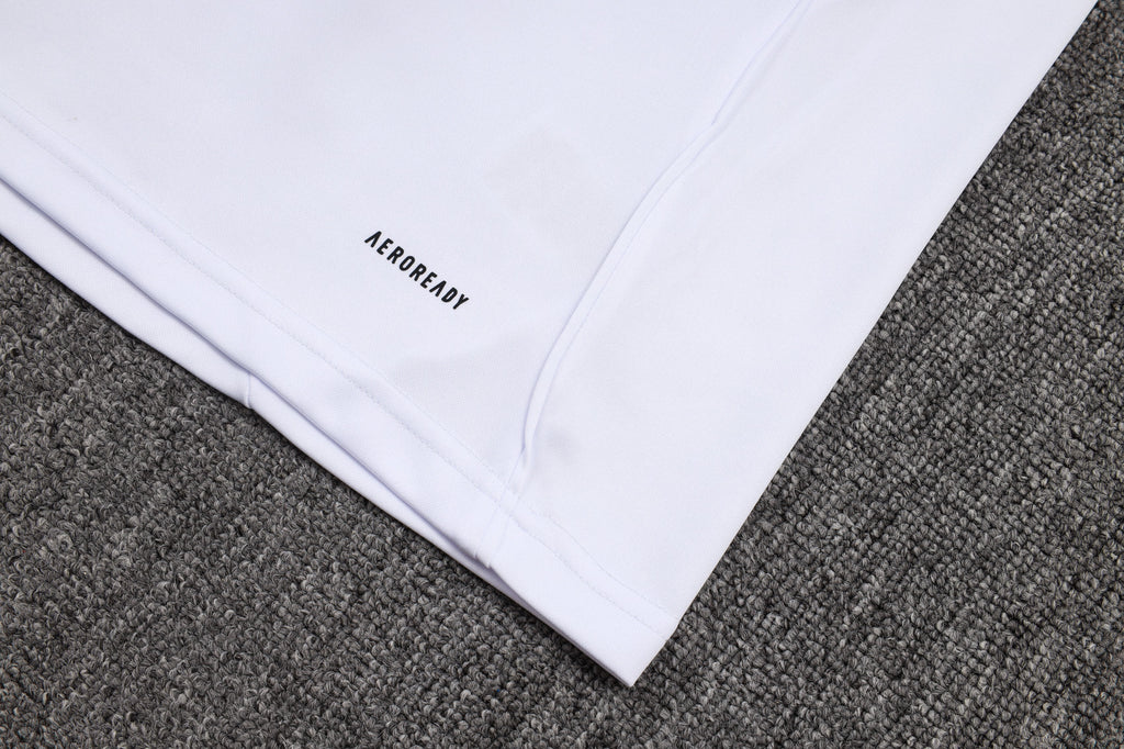 Real Madrid 25/26 Half-zip Tracksuit - White and Blue