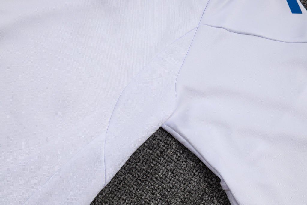 Real Madrid 25/26 Half-zip Tracksuit - White and Blue